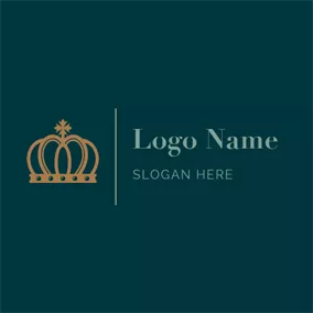 Emperor Logo Golden Special Royal Crown logo design