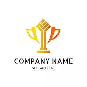 Award Logo Golden Trophy Championship logo design