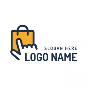 Logotipo De Comercio Electrónico Gorgeous Yellow Handbag logo design
