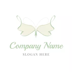 Insect Logo Graceful Butterfly Paint logo design