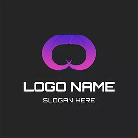 Logótipo Comercial Gradient 3D Tech Futuristic logo design