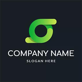 Central Logo Gradient Green Circle and Round logo design
