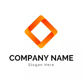 Figure Logo Gradient Orange Round Figure logo design