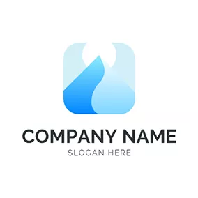 Logotipo De Collage Gradient Square Iceberg Ice logo design