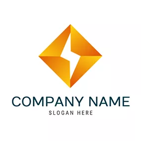 Square Logo Gradient Square Shape Flash logo design