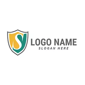 S Logo Gray Badge and White Letter logo design