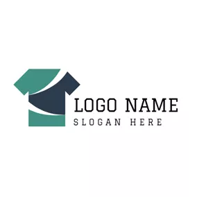 Logótipo Marca De Roupa Green and Black T Shirt logo design