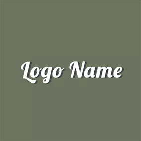 Logotipo De Facebook Green and White Cute Cool Text logo design