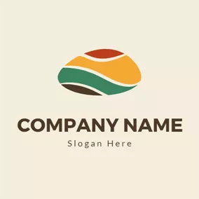 Colorful Logo Green and Yellow Stone logo design