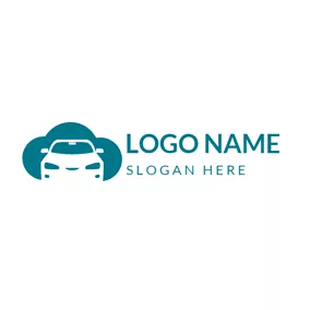 Logótipo Lavagem De Carro Green Bubble and White Car logo design