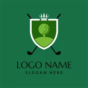 カジュアルロゴ Green Golf Club logo design