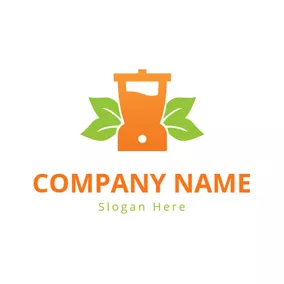 Automatic Logo Green Leaf and Orange Blender logo design