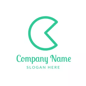 Bight Logo Green Letter C logo design
