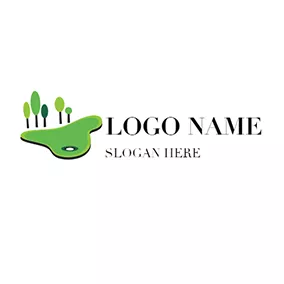 Logótipo Golfe Green Tree and Golf Course logo design