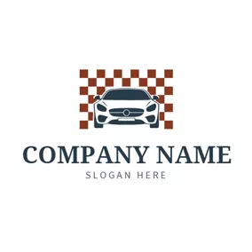 Dealer Logo Grid Background and Car logo design