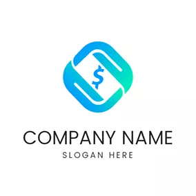 Logótipo Comercial Hand Transaction Cycle Payment logo design