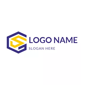 Logótipo G Hexagon Abstract Letter S G logo design