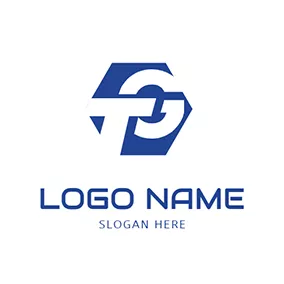 Logótipo De Colagem Hexagon and Abstract Letter G T logo design