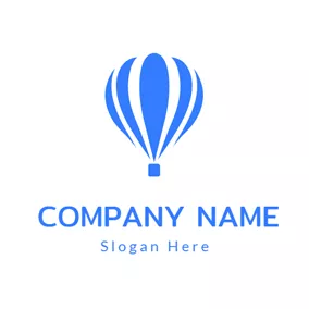 風船ロゴ Hot Air Balloon and Travel Agency logo design