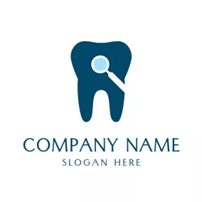 Logótipo De Dentista Ill Dark Green Teeth logo design