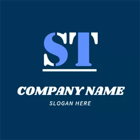 St Logo Imaginative Letter S and T Font logo design