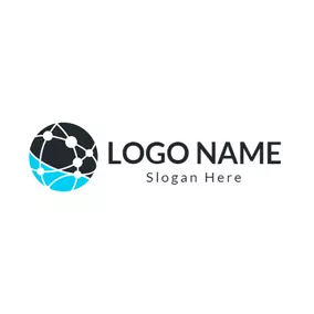 Logótipo De Globo Interlaced Circle and Line logo design