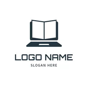 筆記本電腦logo Keyboard and Laptop Icon logo design