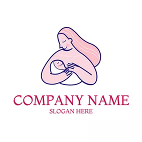 Design Logo Lactation Mom Baby logo design