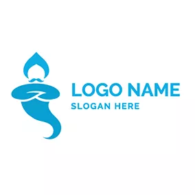 灯泡logo Lamp Genie logo design