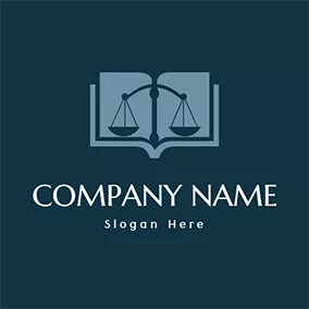 Case Logo Law Book Balance and Lawyer logo design