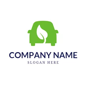 Logotipo De Coche Leaf and Energy Car logo design