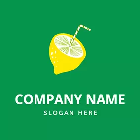 Milkshake Logo Lemon Juice and Lemonade logo design