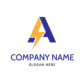 A Logo Letter A Combination Flash logo design