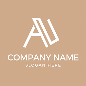 Combination Logo Letter A N Monogram logo design