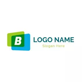 Blockchain Logo Letter B and Credit Card logo design