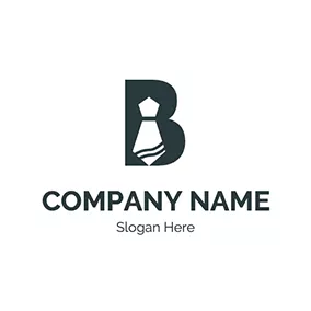 アルファベットロゴ Letter B Tie Boss logo design