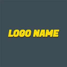 Facebookページ　ロゴ Light Yellow Cool Text logo design