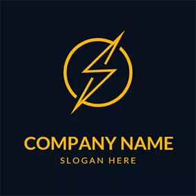 Flash Logo Lighting and Circle logo design