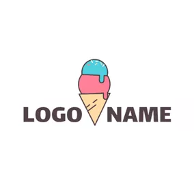 Food Logo Likable Colorful Ice Cream logo design