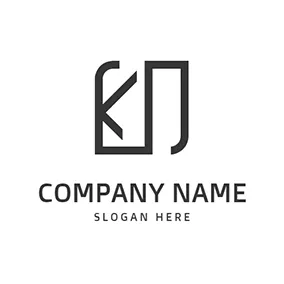 D K ロゴ Line Abstract Letter K D logo design