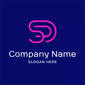 S Logo Line and Simple Letter S D logo design