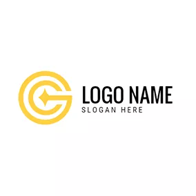 接続するロゴ Line Circle and Simple Switch logo design