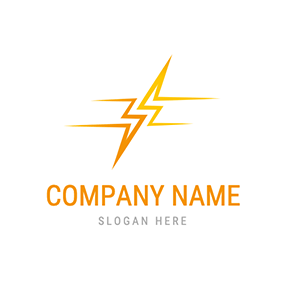 Flash Logo Line Gradient Flash Design logo design