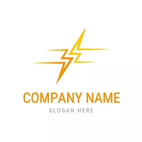 Flash Logo Line Gradient Flash Design logo design