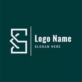 Kロゴ Line Overlay Abstract Letter S K logo design