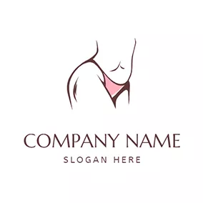 Female Logo Lingerie Woman Body Underwear logo design