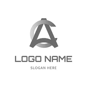 Logótipo De Alfabeto Linked Intersect Letter A C logo design