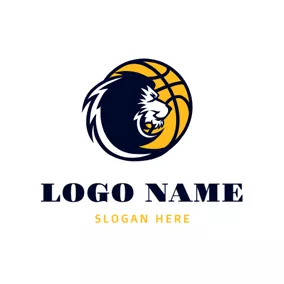 Logotipo Africano Lion Head and Basketball logo design