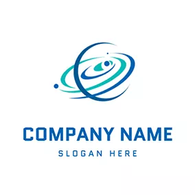 System Logo Little Planet and Galaxy logo design
