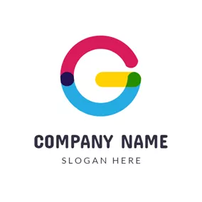 Color Logo Lovely Colorful Letter G logo design